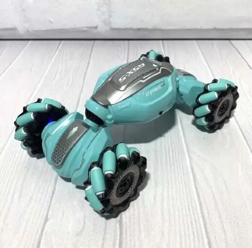 Дитяча машинка на радіокеруванні XB 1101 з підсвіткою і сенсорним керуванням Аквамарин