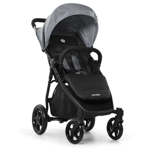 Прогулянкова коляска дитяча El Camino ME 1022L Expert Silver Black чорний