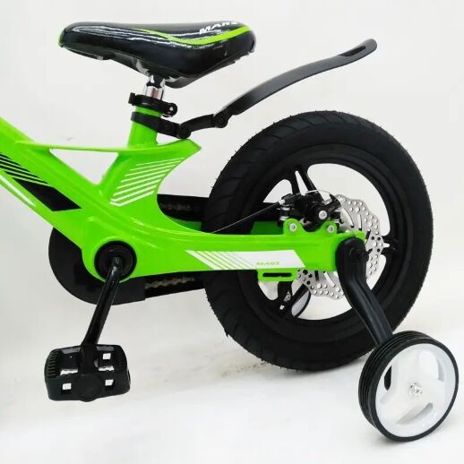 Дитячий двоколісний велосипед MARS-2 Evolution колеса 14 дюймів магнезиевая рама зелений