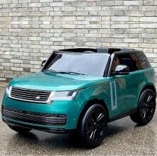 Дитячий двомісний електромобіль Джип Range Rover M 5055EBLRS-5 4WD шкіряне сидіння, USB, MP3, AUX / автофарбування