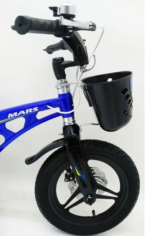 Велосипед дитячий двоколісний MARS-14 спиці дискові гальма колеса 14 дюймів синій