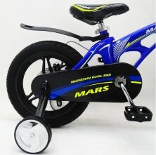 Велосипед дитячий двоколісний MARS-14 спиці дискові гальма колеса 14 дюймів синій