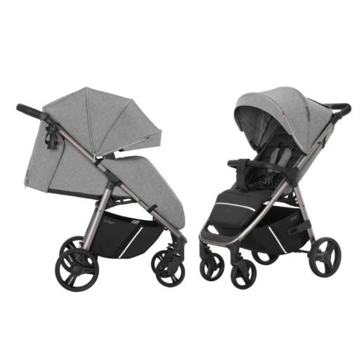 Коляска прогулянкова CARRELLO Bravo CRL-8512/1 Metal Grey + дощовик