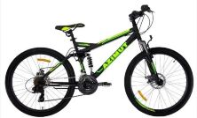 Спортивний гірський двопідвісний велосипед Azimut RACE 29" GFRD Чорно-жовтий