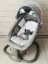 Заколисуючий центр гойдалки Bambi 8104 світло-сірий м'ята **