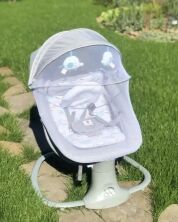 Заколисуючий центр гойдалки Bambi 8104 світло-сірий м'ята **