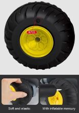 Дитяча машинка-амфібія трюкова на радіокеруванні WD03-1 плаває по воді, надувні колеса Синя