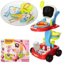 Ігровий набір доктор 660-43-44 медичні інструменти світло візок**