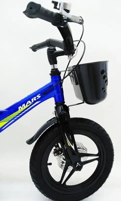 Дитячий двоколісний велосипед MARS-2 Evolution колеса 14 дюймів магнезиевая рама синій