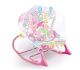 Дитячий шезлонг 68147 Крісло-качалка з музичними брязкальцями, вібрацією. Є захисна сітка, рожевий для дівчинки