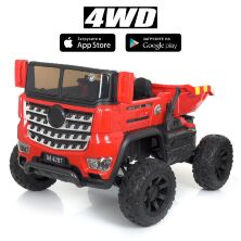 Дитячий двомісний електромобіль Машина Самоскид BAMBI 4WD M 4287EBLR-3 на EVA колесах червоний**