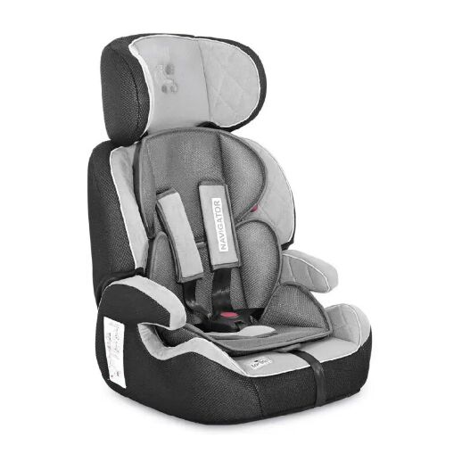 Дитяче регульоване автокрісло з БУСТЕРОМ Lorelli (Bertoni) Navigator 9-36 kg Grey Сіра