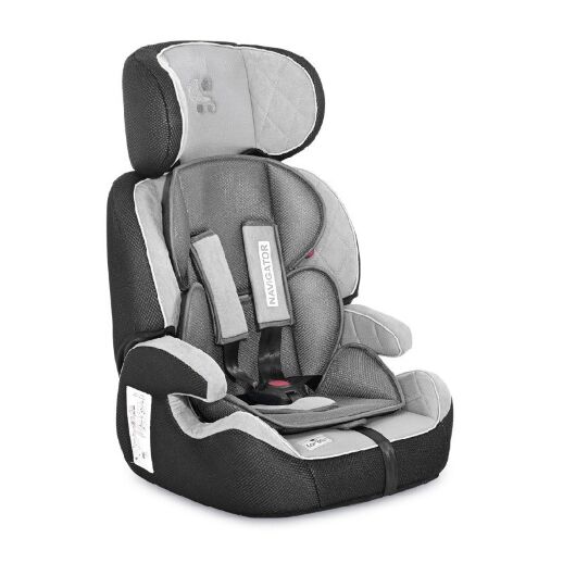 Дитяче регульоване автокрісло з БУСТЕРОМ Lorelli (Bertoni) Navigator 9-36 kg Grey Сіра