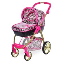 Коляска для ляльок із пластиковою люлькою-переноскою складана FiVE o NiNE T726032 Рожева