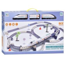 Дитяча залізниця 1628-2 42 деталі, Локомотив, 2 вагони