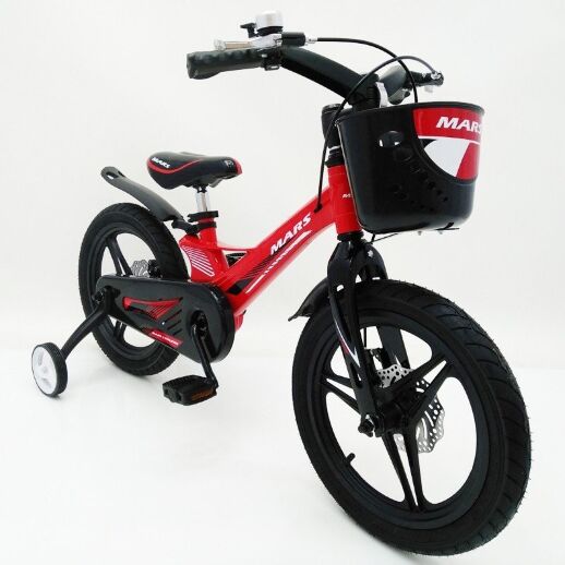 Дитячий двоколісний велосипед MARS-2 Evolution колеса 16 дюймів магнезиевая рама червоний
