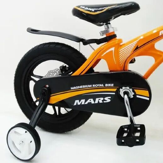 Велосипед дитячий двоколісний MARS-14 дискові гальма колеса 14 дюймів помаранчевий