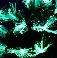 Новорічна ялинка сосна штучна розбірна C 29330 з Led підсвічуванням 55 гілок зелена