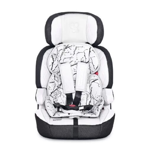 Дитяче регульоване автокрісло з БУСТЕРОМ Lorelli (Bertoni) Navigator 9-36 kg Grey Marble Сіре з білим