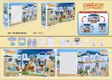 Будиночок 012-11 з меблями Вілла на морському березі Happy Family