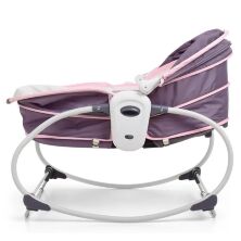 Дитяча люлька-качалка 6033 сіро-рожева ***
