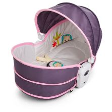 Дитяча люлька-качалка 6033 сіро-рожева ***