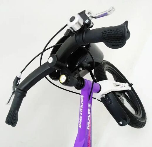 Дитячий двоколісний велосипед MARS-2 Evolution колеса 16 дюймів магнезиевая рама фіолетовий