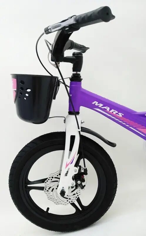 Дитячий двоколісний велосипед MARS-2 Evolution колеса 16 дюймів магнезиевая рама фіолетовий