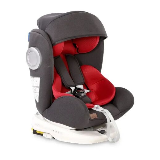 Дитяче автокрісло Lorelli (Bertoni) Lusso SPS isofix 0-36 kg Black-Red чорно-червоне