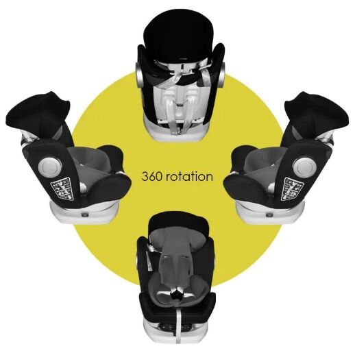 Дитяче автокрісло Lorelli (Bertoni) Lusso SPS isofix 0-36 kg Black-Red чорно-червоне