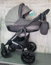 Дитяча універсальна Коляска 2 в 1 Lorex Льон + ЕКО шкіра