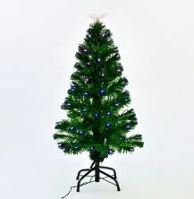 Новорічна ялинка сосна штучна розбірні висота 90 см C 29326 з Led підсвічуванням 80 гілок зелена