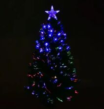 Новорічна ялинка сосна штучна розбірні висота 90 см C 29326 з Led підсвічуванням 80 гілок зелена