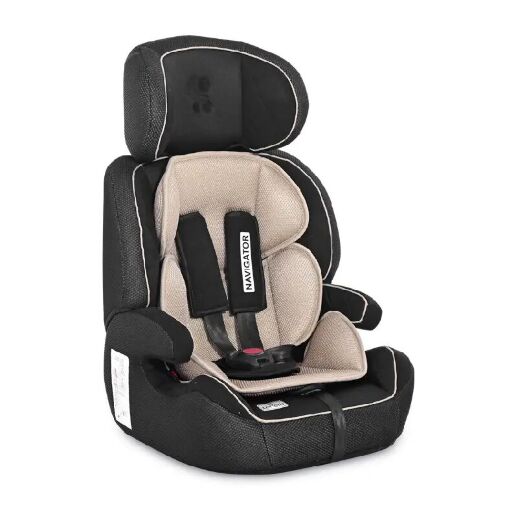 Дитяче регульоване автокрісло з БУСТЕРОМ Lorelli (Bertoni) Navigator 9-36 kg Nomad Beige Бежеве