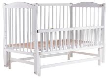 Ліжко Babyroom Еліт різьблення, маятник, відкидний пліч-DER-6 бук білий