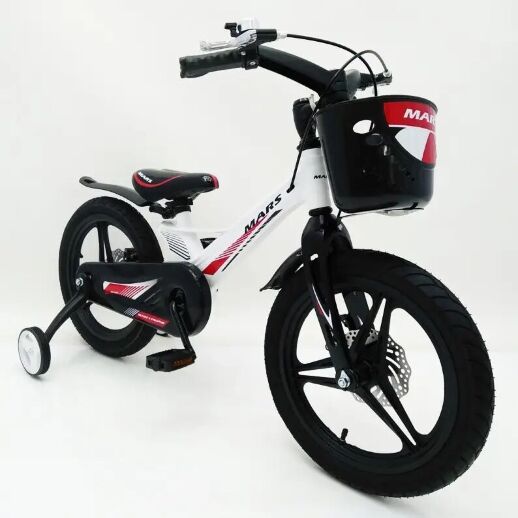 Дитячий двоколісний велосипед MARS-2 Evolution колеса 16 дюймів магнезиевая рама білий