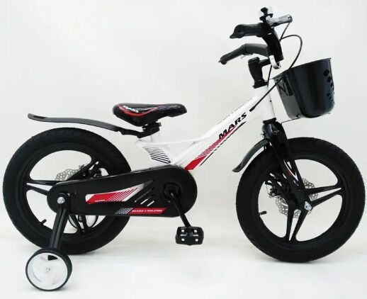 Дитячий двоколісний велосипед MARS-2 Evolution колеса 16 дюймів магнезиевая рама білий