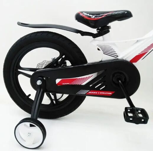 Дитячий двоколісний велосипед MARS-2 Evolution колеса 16 дюймів магнезиевая рама білий