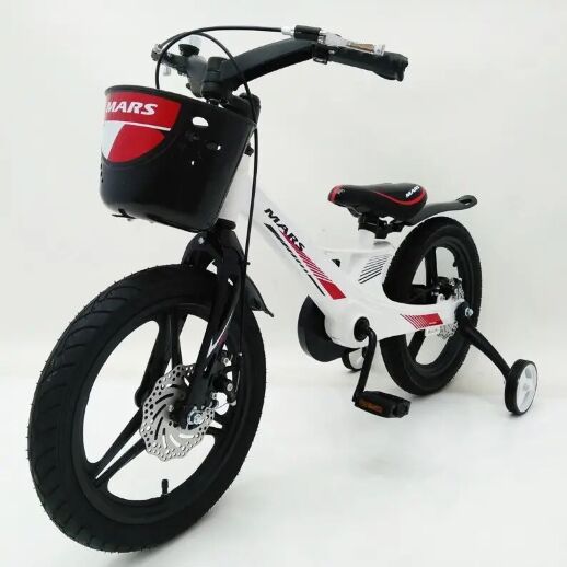 Дитячий двоколісний велосипед MARS-2 Evolution колеса 16 дюймів магнезиевая рама білий