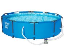 Каркасний круглий басейн BESTWAY 56408 / розмір 305-76см / обсяг 4678л з фільтр-насосом **
