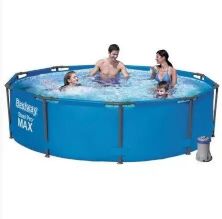 Каркасний круглий басейн BESTWAY 56408 / розмір 305-76см / обсяг 4678л з фільтр-насосом **