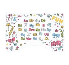 Дитяча регульована парта зі стільчиком растишка Bambi B 2071-104-9(EN)) Алфавіт лаванда**