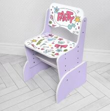 Дитяча регульована парта зі стільчиком растишка Bambi B 2071-104-9(EN)) Алфавіт лаванда**