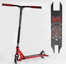 Трюковий двоколісний самокат Best Scooter 28536 HIC-система ПЕГИ Алюмінієвий диск і дека / Анодиров.фарбування
