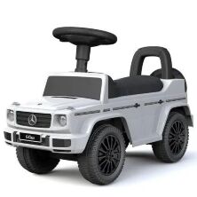 Дитяча каталка-толокар машина ДЖИП 652-1 Mercedes Мерседес з музикою / білий
