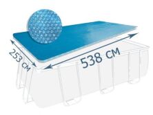 Теплоощадне покриття (солярна плівка) для басейну Intex 28016 ТЕНТ прямокутний 538-253 см