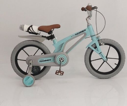 Дитячий велосипед колеса 16 дюймів Hammer Brilliant HMR-890 магнієва рама з пляшечкою м'ятний