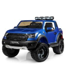 Дитячий електромобіль Ford шкіряне сидіння M 4174EBLRS-4 автопокраска синій