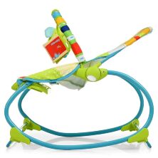 Дитячий шезлонг-качалка Bambi 6920 з регульованою спинкою салатовий ***