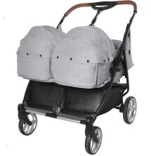 Коляска прогулочная CARRELLO Connect CRL-5502/1 Rock Gray для двійні c перенесенням